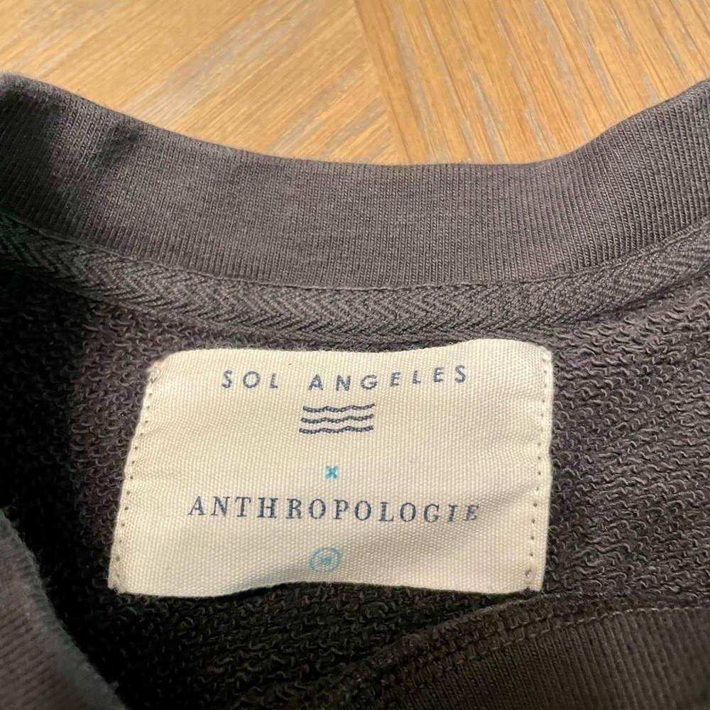 Sol Angeles x Anthropologie Bonita Sweatshirt Vintage Black - Picture 5 of 10